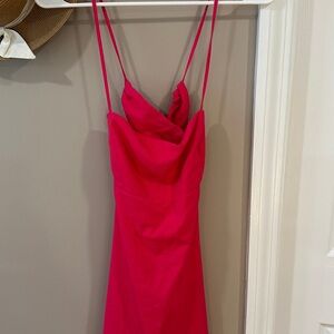 Pink Spaghetti Strap Dress